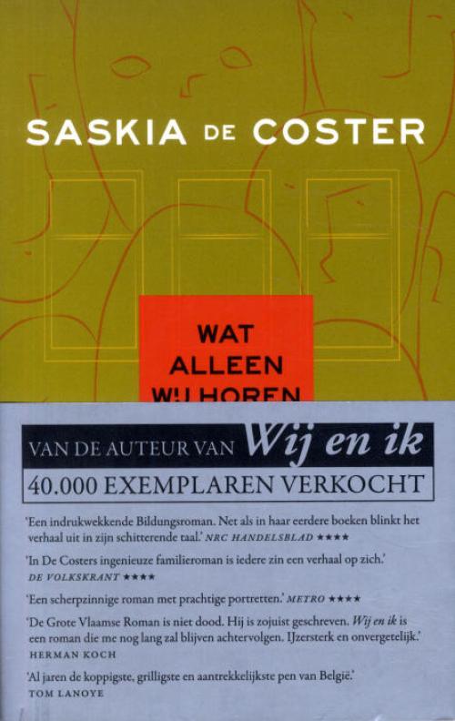 Dit is de afbeelding van het boek Wat alleen wij horen